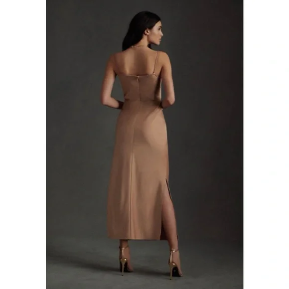 Cali Satin Charmeuse Midi Dress - Picture 4 of 16
